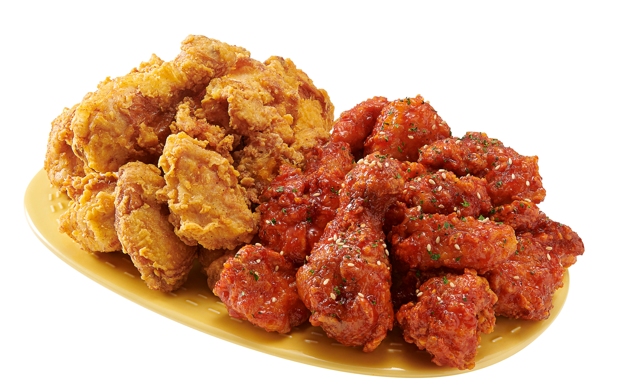 엄청 큰 반반 치킨